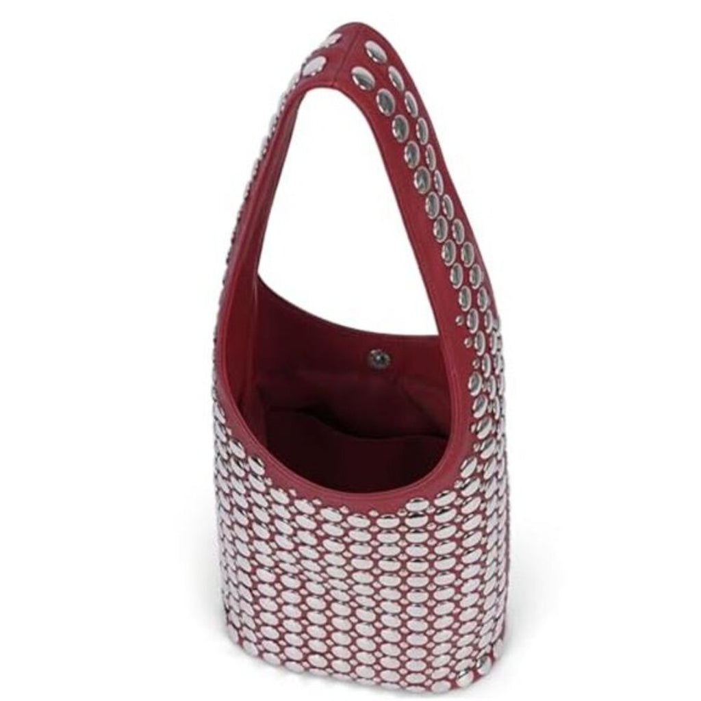 Vegan Leather Studded Tote Bag Women Y2K Hobo Shoulder Purse