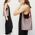 Vegan Leather Studded Tote Bag Women Y2K Hobo Shoulder Purse