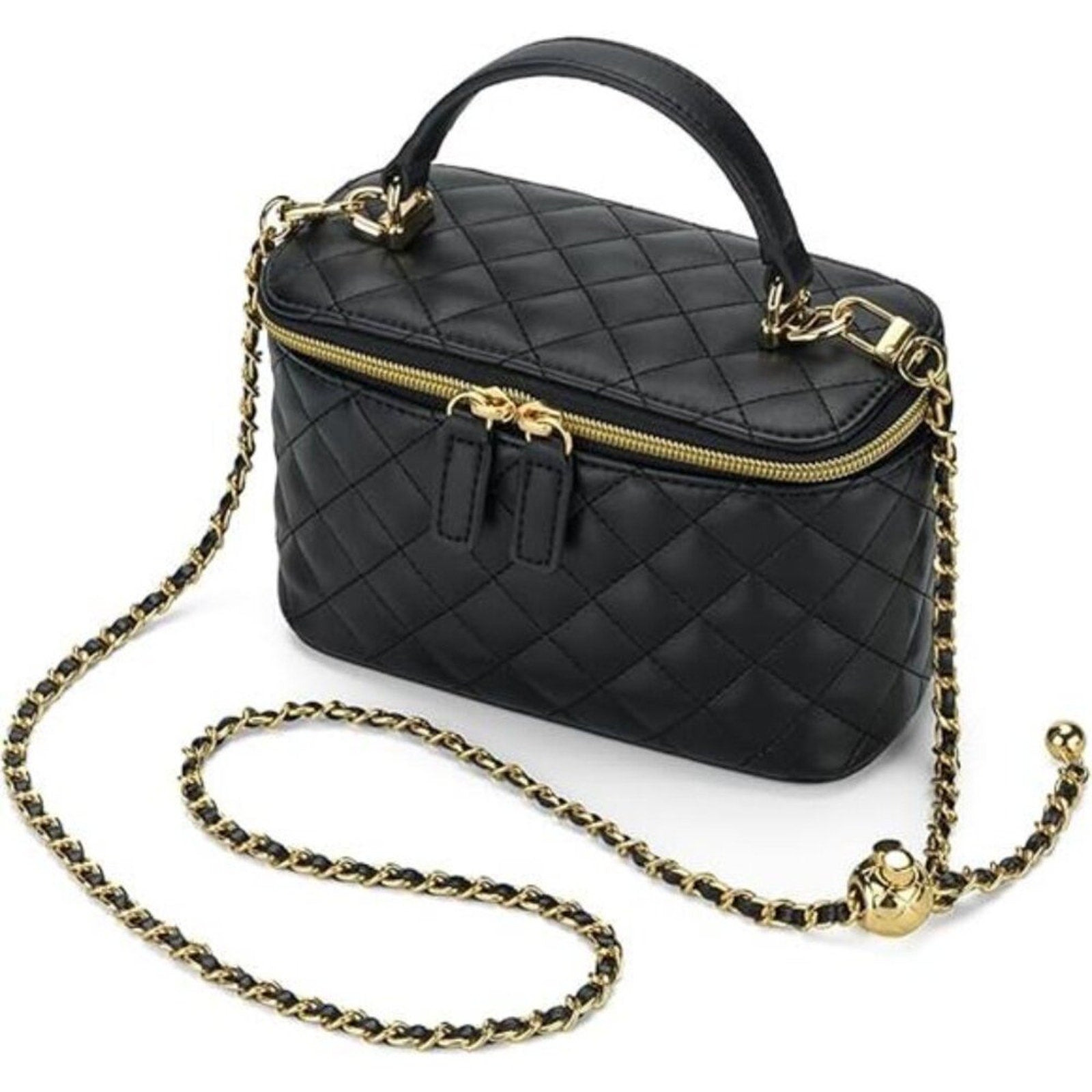 Mini Quilted Box Crossbody Bags for Women, Small Square Designer Clutch Purses