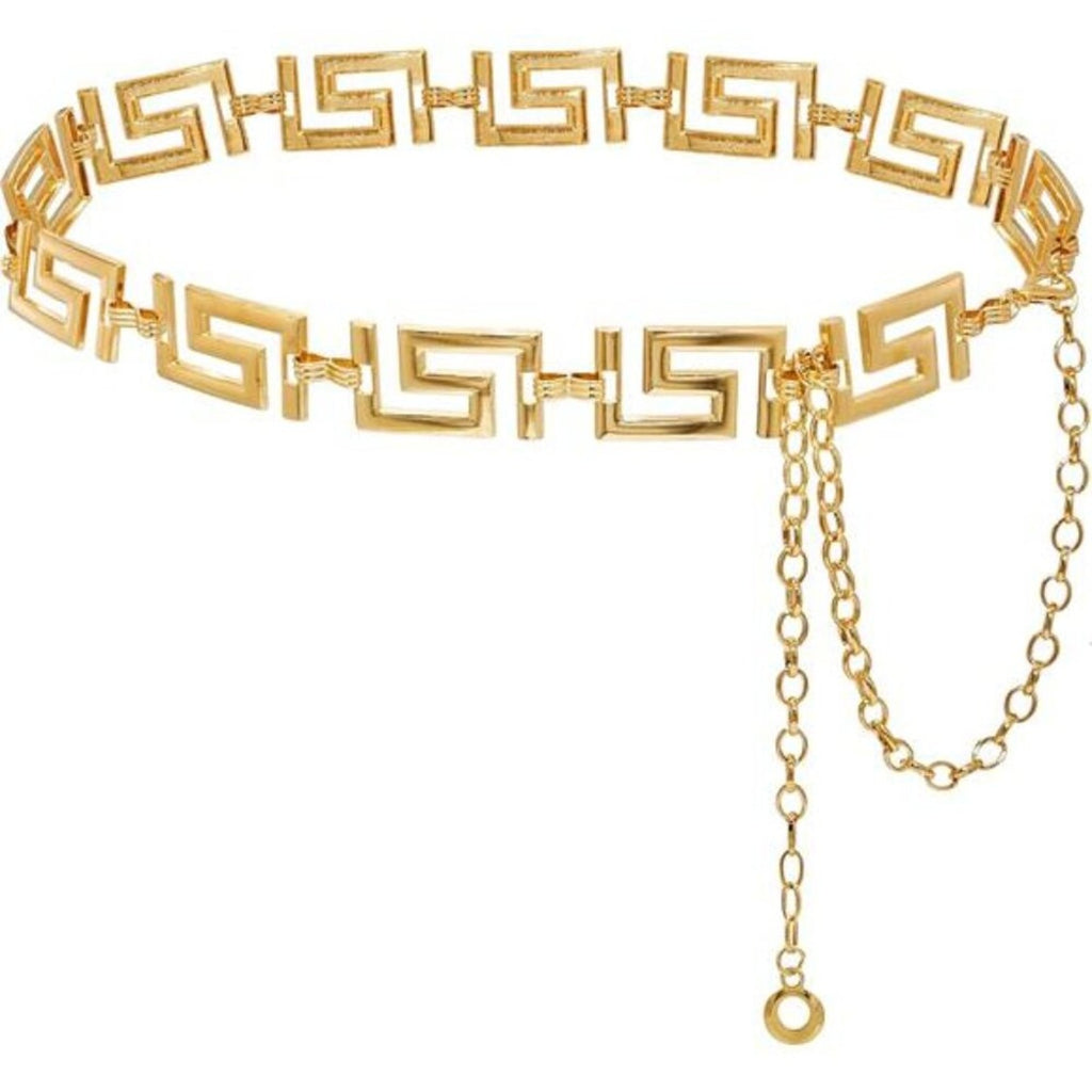 Metal Waist Chain for Women – Adjustable Belly Chain Waist Belt for Dresses