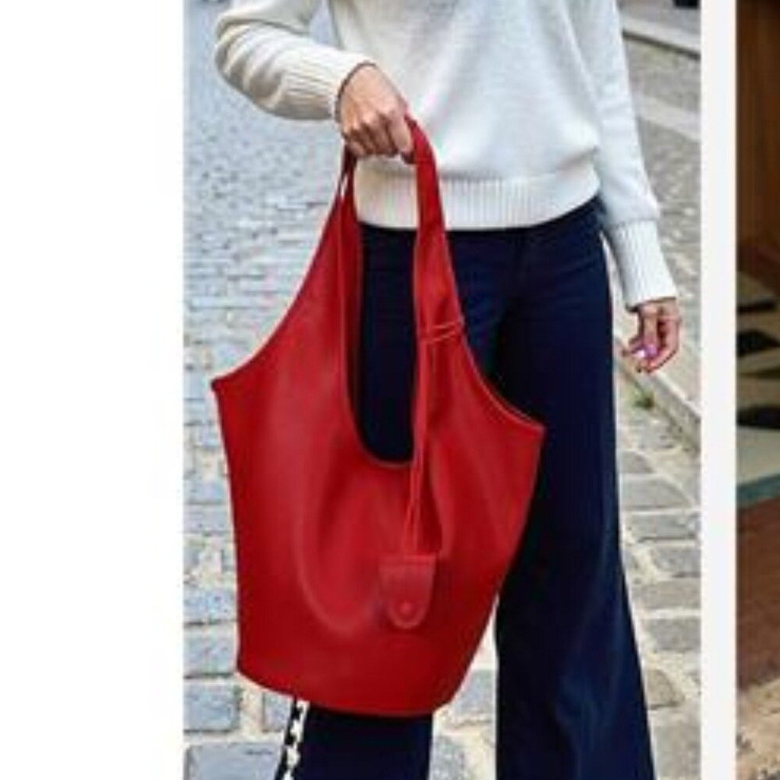 Herald Slouchy Hobo Bags for Women 2PCS Vegan Leather Large Capacity Shoulder