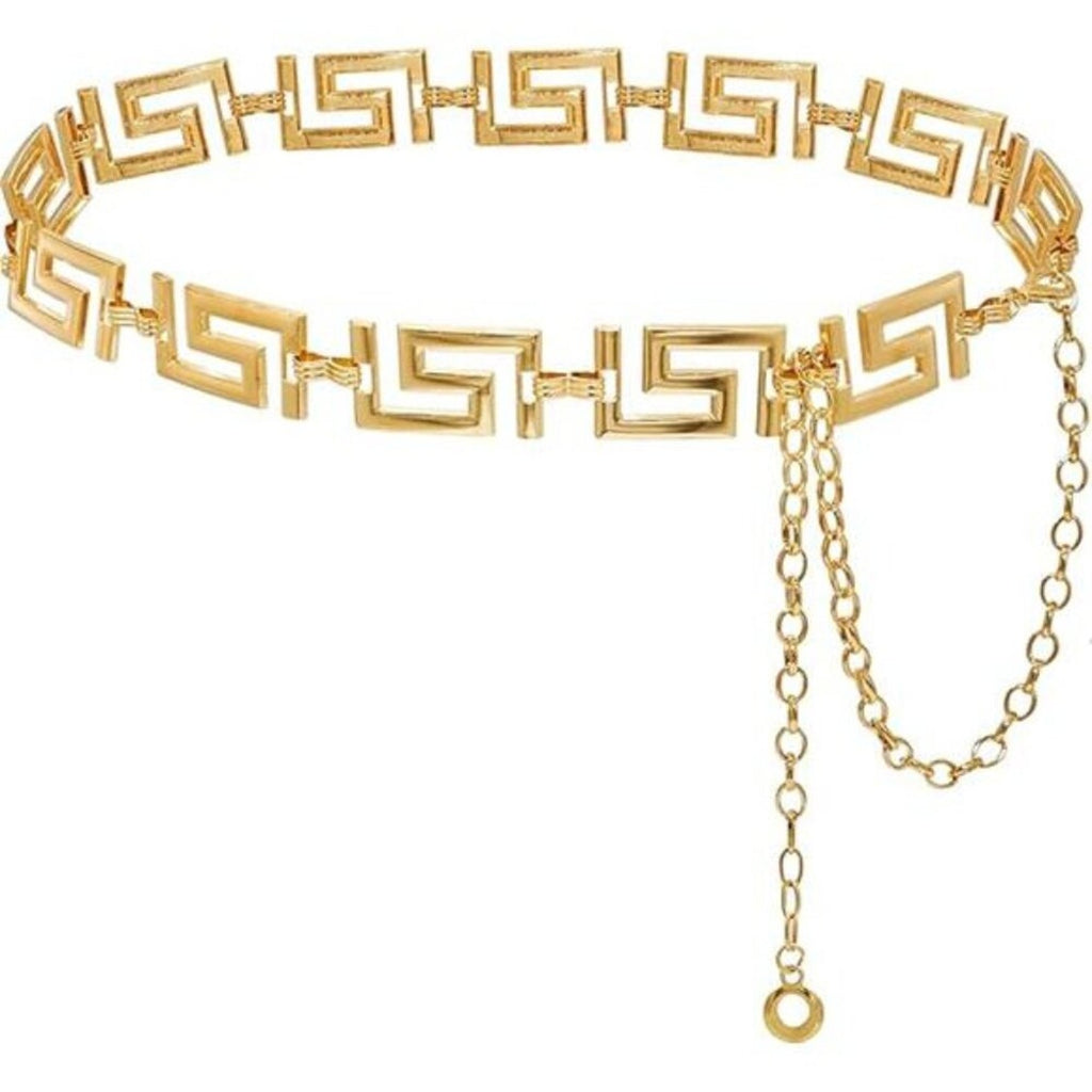 Metal Waist Chain for Women – Adjustable Belly Chain Waist Belt for Dresses